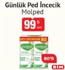 MOLPED GÜNLÜK PED İNCECİK 80'Lİ fiyat ve kampanya bilgisi